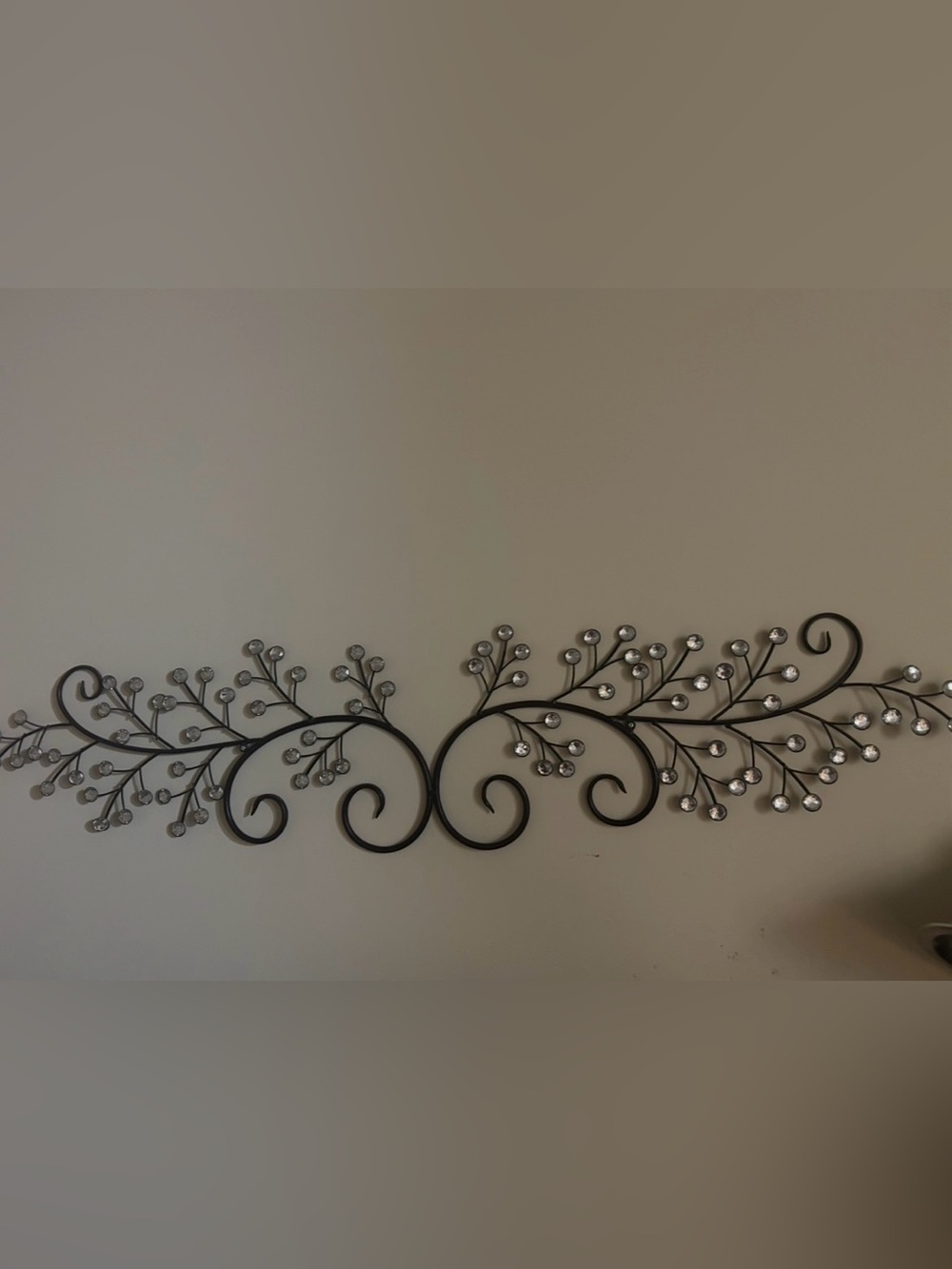 Kohl's Black Metal Scroll Wall Art with Silver Accents